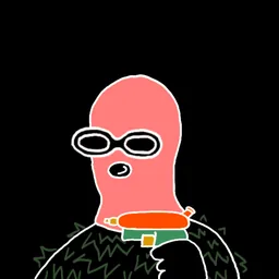Background: black · Body: Gillie Suit · Eyes: Vision Enhancer Blk · Hand: Watergun · Mask: Peach Mask · Mouth: Smirk Robber #834