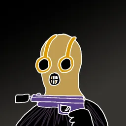 Background: dusk · Body: Anti Slip · Eyes: Oki Glasses Ylw · Hand: Mac ppl · Mask: Yellow Mask · Mouth: Grills Robber #1806